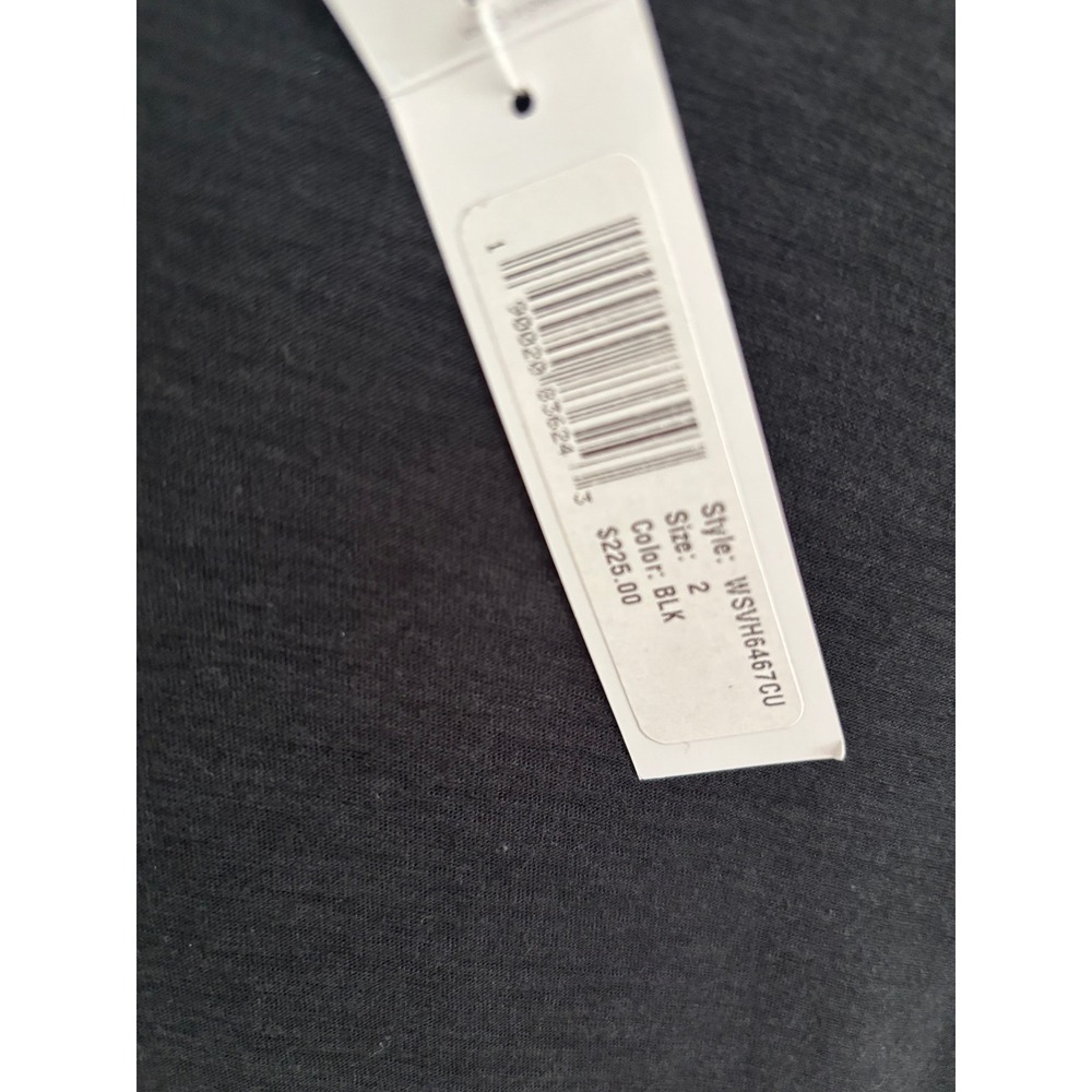 James Perse Standard Black Short Sleeve Drop Waist T-Shirt Dress Size 2 medium - Picture 8 of 8